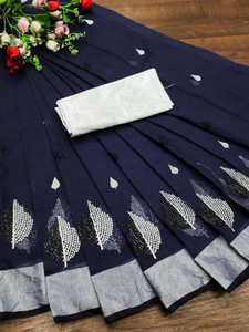 Quexle Embroidered Handloom Jute Silk Saree