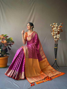 Divastri Embroidered Banarasi Silk Blend Saree