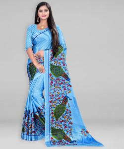Leelavati Printed Daily Wear Crepe Saree