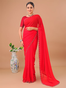 Leelavati Embellished Bollywood Chiffon Saree