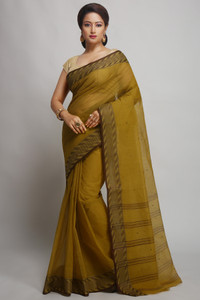 WoodenTant Woven Tant Pure Cotton Saree