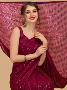 THE52 Embellished Bollywood Georgette Saree