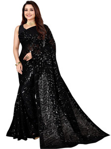 b bella creation Embellished Bollywood Georgette Saree