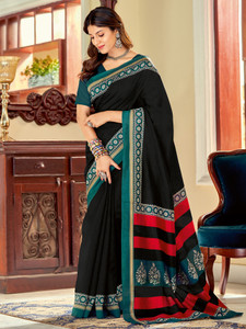 Sareemall Digital Print Daily Wear Cotton Blend, Art Silk Saree