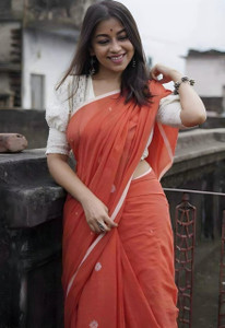 Shri Boutique Applique Handloom Pure Cotton Saree