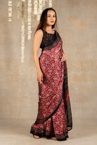 MIRCHI FASHION Printed, Floral Print Daily Wear Chiffon, Georgette Saree