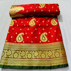 SHOPEEZY TEX FAB Woven Banarasi Silk Blend, Art Silk Saree
