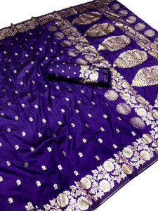 Ratnavali Woven Banarasi Pure Silk, Art Silk Saree