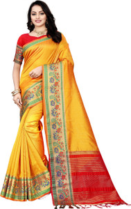 M.S.RETAIL Woven Paithani Silk Blend Saree