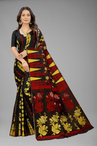 NENCY FASHION Woven Jamdani Jacquard, Pure Silk Saree