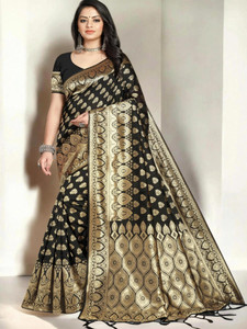 Pikham Self Design Banarasi Art Silk Saree