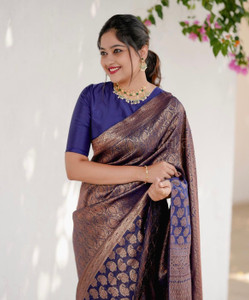 KAKADIYA Woven Kanjivaram Pure Silk Saree