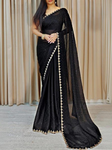 ddfox Self Design Banarasi Chiffon Saree
