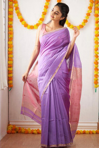KRIYANSH Self Design, Color Block Bollywood Linen, Cotton Jute Saree