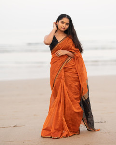 SetuMaalik Woven Banarasi Cotton Silk, Jacquard Saree