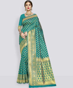 Sariya Woven Banarasi Silk Blend Saree