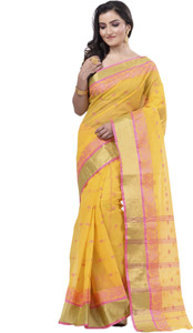 Ruuprekha Woven Jamdani Pure Cotton Saree