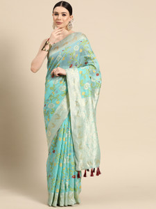 Divastri Woven Jamdani Pure Cotton Saree