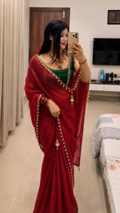 sadala culture Embellished Bollywood Tissue Saree