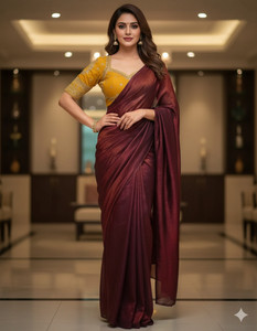 Online Bazaaar Embellished Bollywood Chiffon Saree