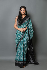 Printed Cotton Mulmul Saree Printed Daily Wear Pure Cotton Saree