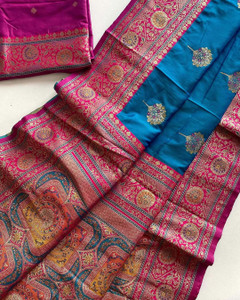 rendol Woven Banarasi Jacquard Saree