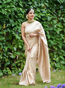 K SALIYA ENTERPRISE Printed Kanjivaram Pure Silk Saree