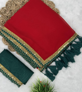 SROLY Embellished Bollywood Georgette Saree