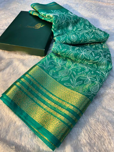 Banaras silk palace Embellished Banarasi Organza Saree