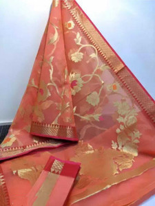 Navanari Woven Bollywood Organza Saree