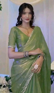 Zegoom एम्बेलिश्ड बॉलीवुड जिमी जिमी साड़ी