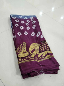 AGV Woven, Striped Bollywood Crepe, Silk Blend Saree