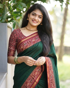 SuperLaxmi Printed Maheshwari Cotton Silk Saree
