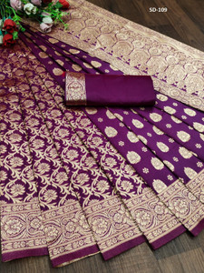BOUGHTNOW Woven Kanjivaram Pure Silk Saree