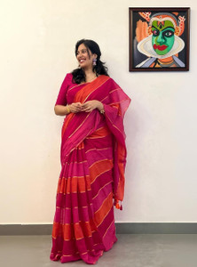 DHRITI FASHION Printed Handloom Khadi Saree