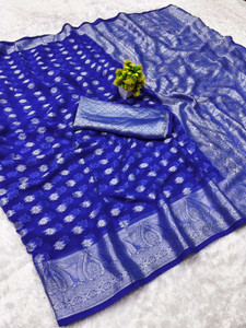 SareeChic Woven Kanjivaram Pure Silk Saree
