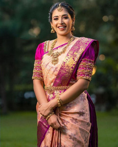 Gajal Woven Kanjivaram Art Silk, Pure Silk Saree