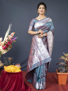 sarjan creation Self Design Paithani Pure Cotton Saree