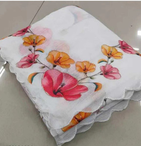 AARADHYA Digital Print Bollywood Cotton Linen Saree