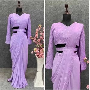 PACHHEDO FEB Embroidered Daily Wear Georgette Saree