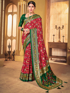 Divastri Woven Patola Silk Blend Saree
