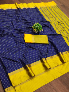 MAANVIT Self Design Maheshwari Pure Silk, Art Silk Saree