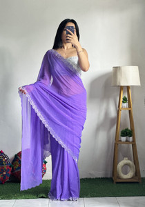 Stylee Couture Embellished Bollywood Georgette Saree