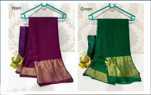 Vragi Embellished, Self Design Bollywood Chiffon Saree