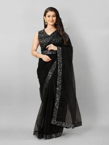 PRATHA FAB Self Design Bollywood Net Saree