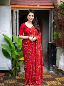 JMDF Printed Bollywood Georgette Saree