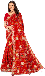 TINA FASHION Printed Bollywood Georgette Saree