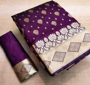 AVDOM Woven Kanjivaram Silk Blend Saree