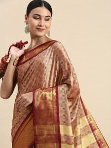 VILLAGIUS Printed Mysore Pure Silk Saree