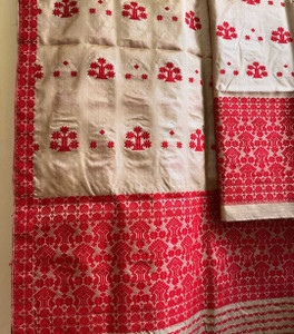 Ramani brothers Woven Mekhela Chador Pure Silk Saree